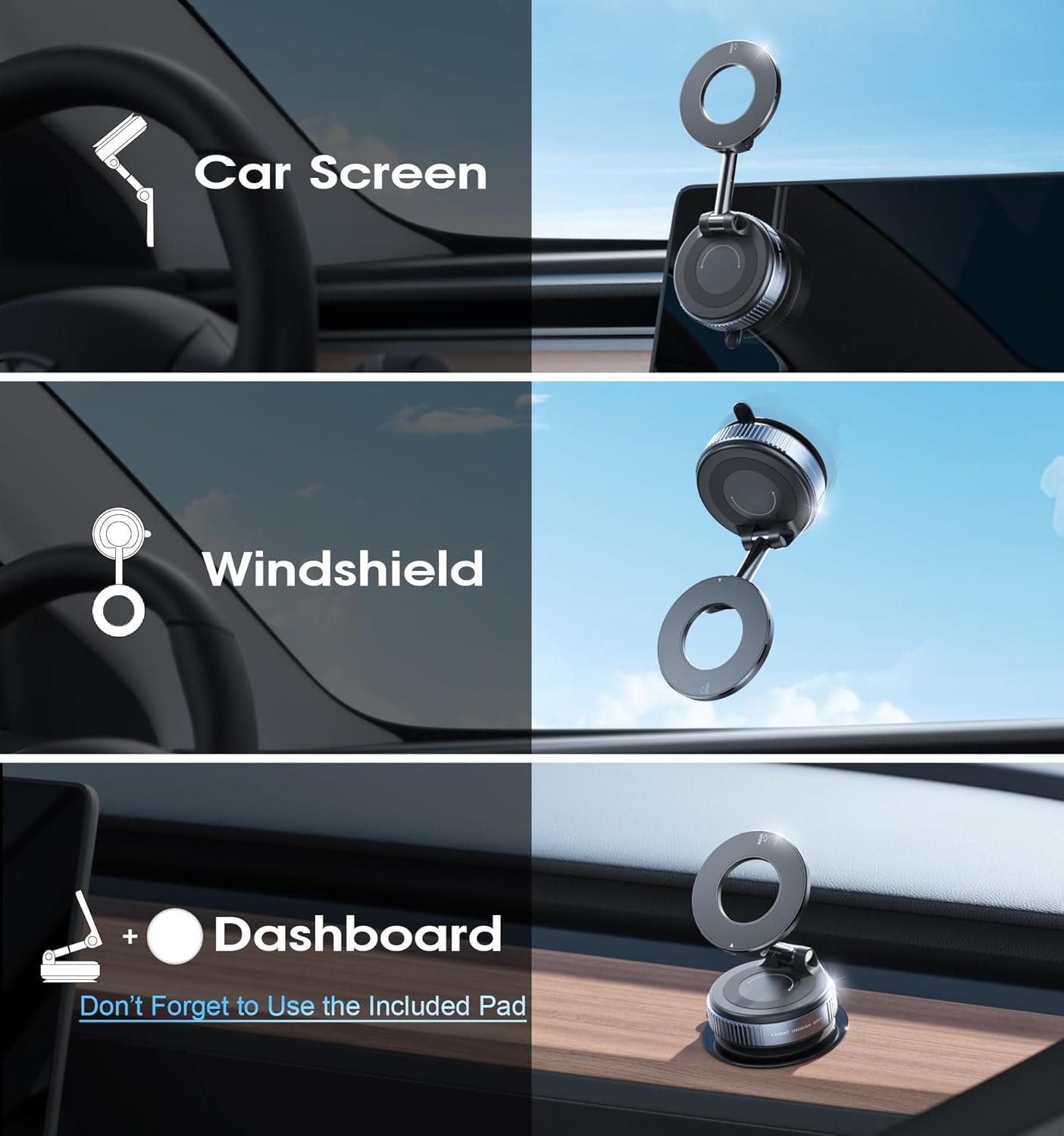 Suport Magnetic Auto 360°